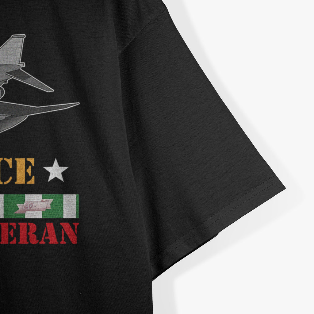 US Air Force Vietnam Veteran, USA Flag T-Shirt