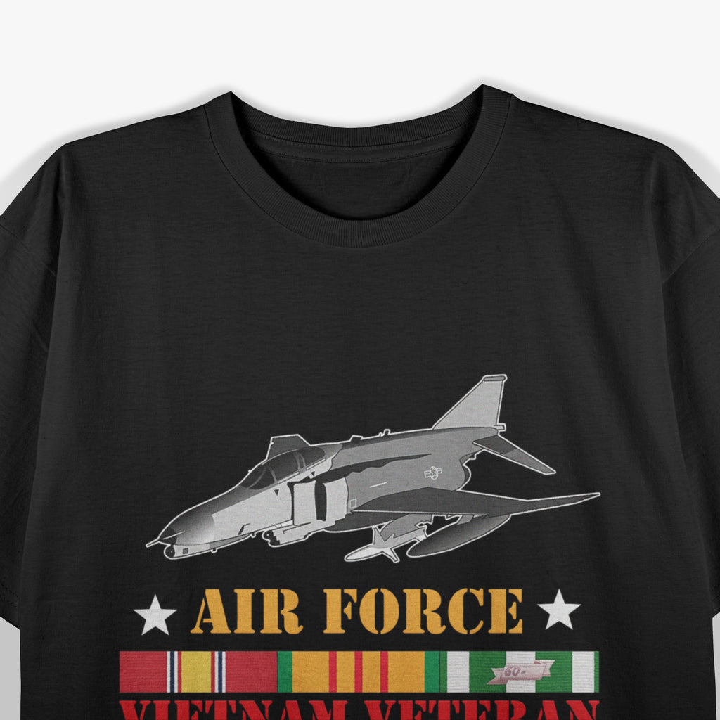 US Air Force Vietnam Veteran, USA Flag T-Shirt