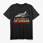 US Air Force Vietnam Veteran, USA Flag T-Shirt