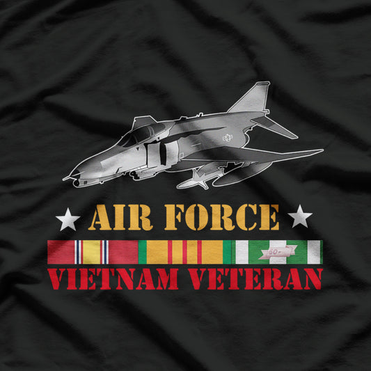 US Air Force Vietnam Veteran, USA Flag T-Shirt