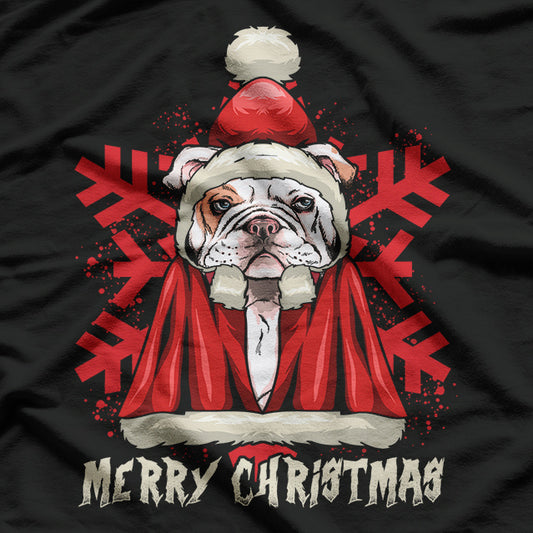 Santa Pugs Holiday Tree Light-Up T-Shirt