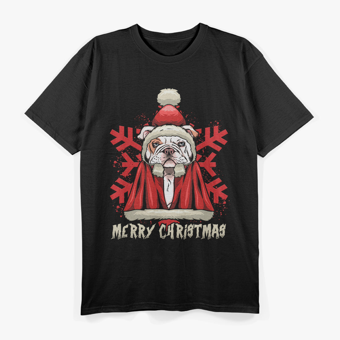 Santa Pugs Holiday Tree Light-Up T-Shirt