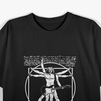 VITRUVIAN MAN PLAYING THE GUITAR T-Shirt