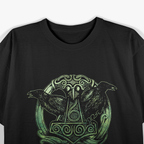 Viking Celtic Huginn & Muninn Odin’s Raven Companions T-Shirt