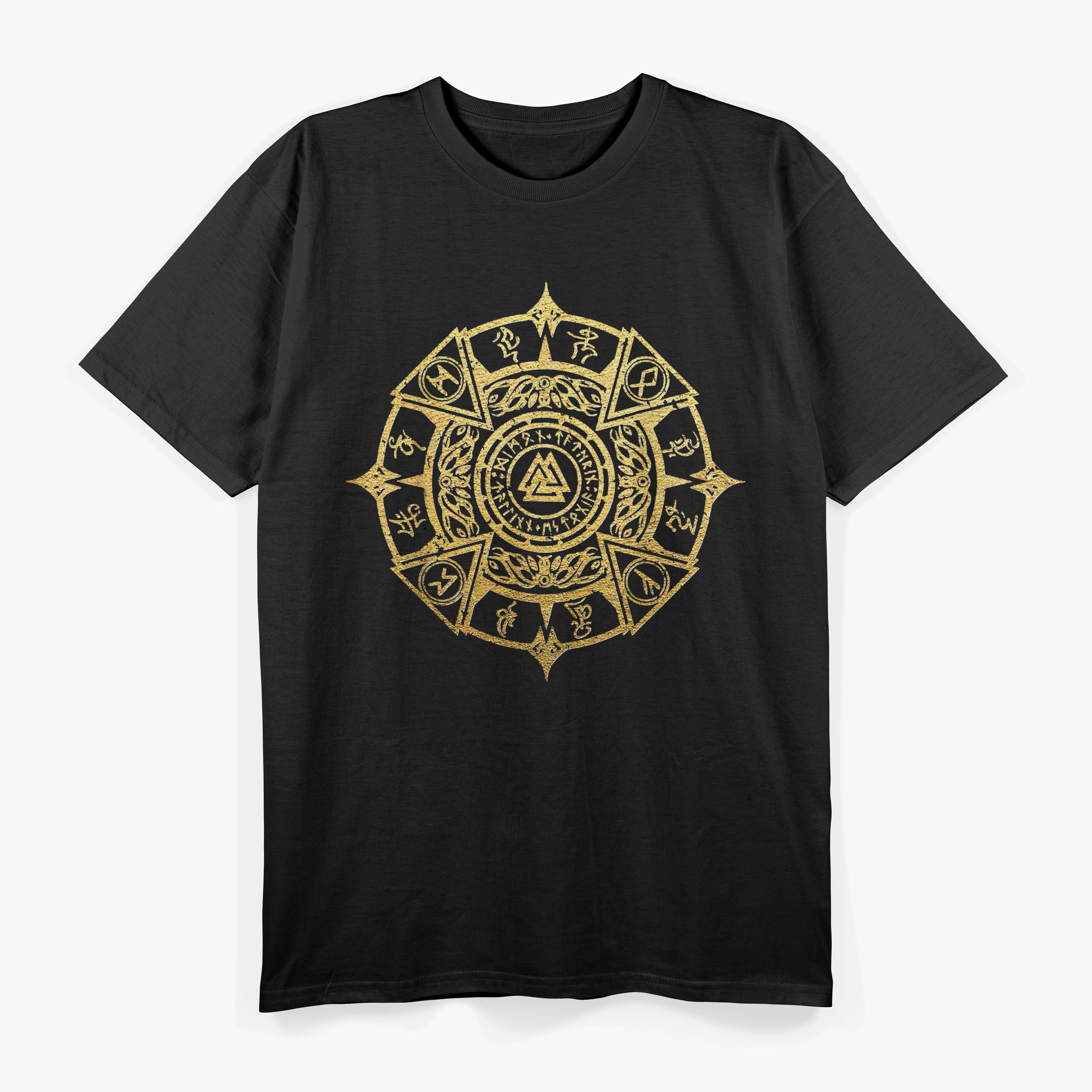 Viking Nordic Norse Circle Mystical Runes T-Shirt