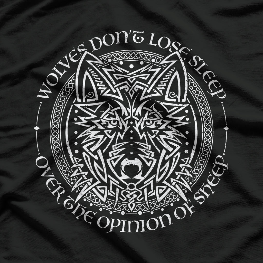 Viking Tattoo Fenrir Wolf Unyielding Spirit T-Shirt