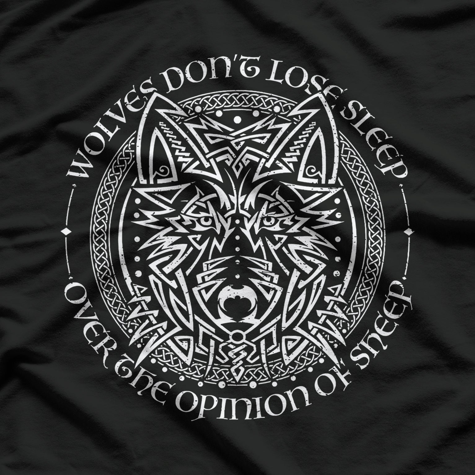 Viking Tattoo Fenrir Wolf Unyielding Spirit T-Shirt