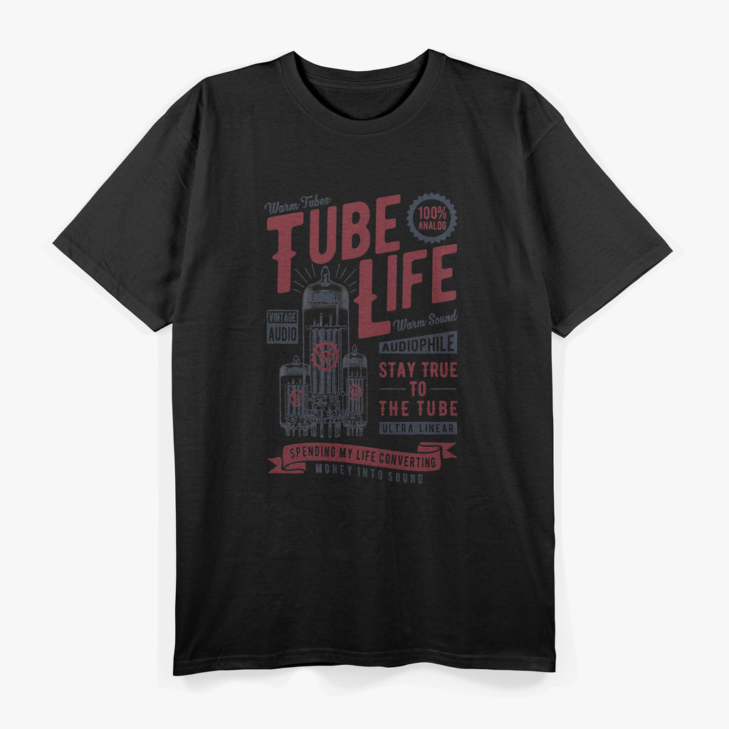 Vintage Analog, Audio Vacuum Tube Guitar Amplifer T-Shirt