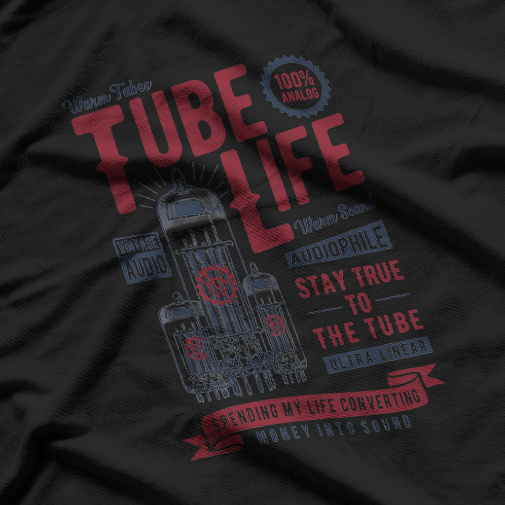 Vintage Analog, Audio Vacuum Tube Guitar Amplifer T-Shirt