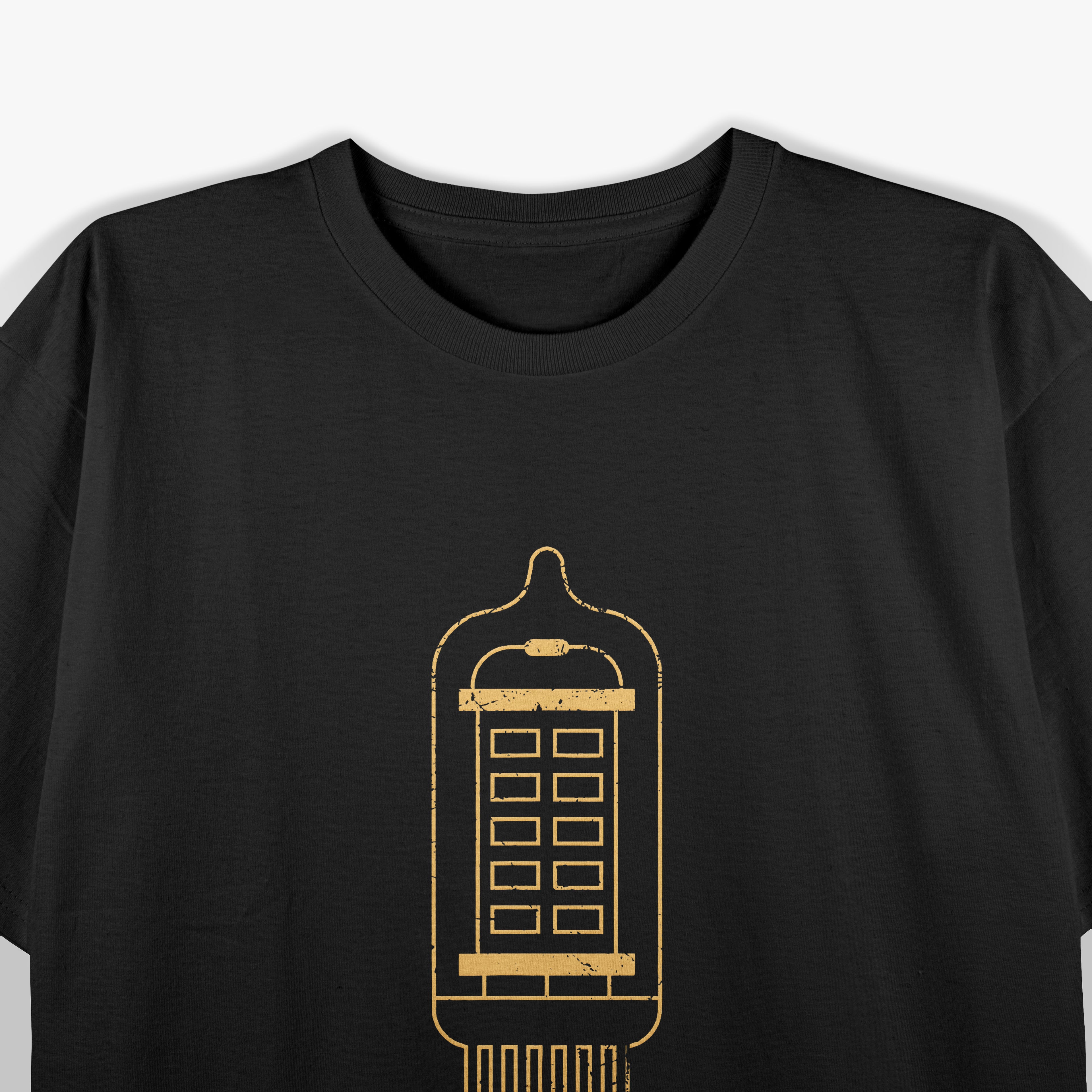 Vintage Vacuum Tube Amplifier Analog Valve Retro Music Sound T-Shirt