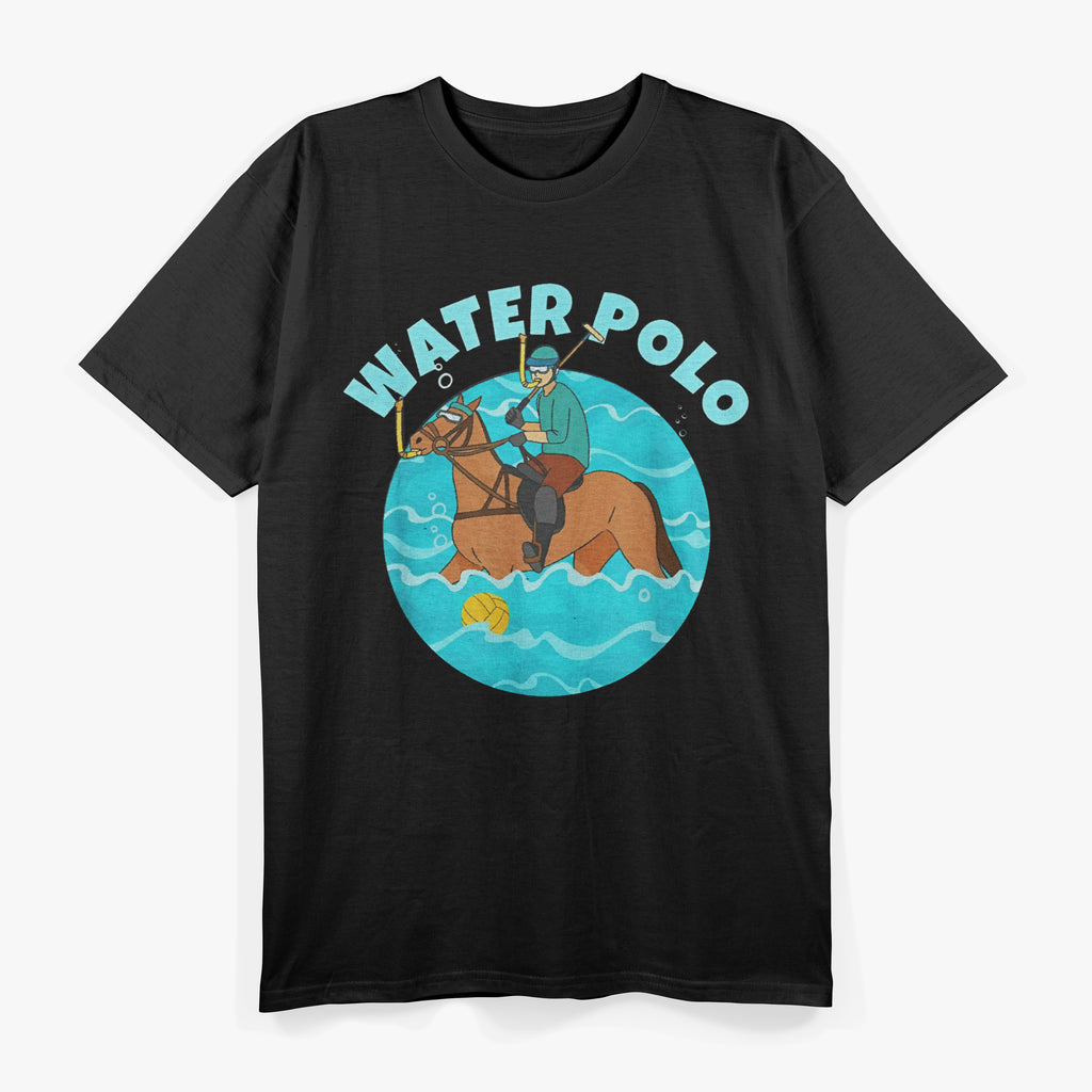 Funny Water Polo Player on Horse Playing Water Polo T-Shirt