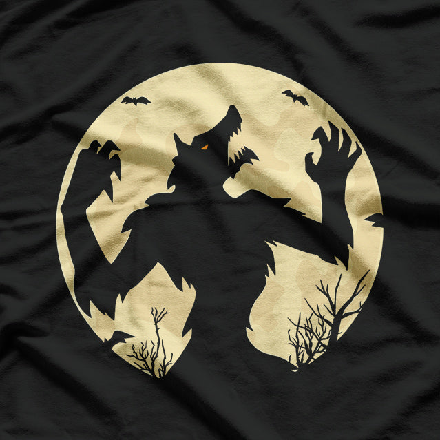 Werewolf Howling at the Full Moon - Mystical Creature T-Shirt