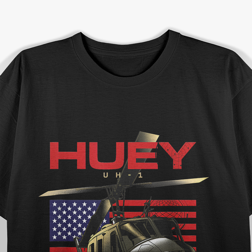 Huey UH-1 Military Helicopter T-Shirt