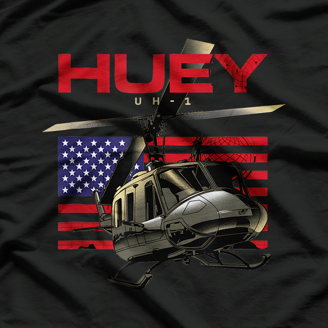 Huey UH-1 Military Helicopter T-Shirt