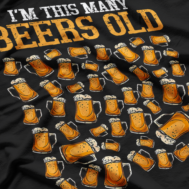 50 & Thirsty – Funny Beer Drinking 50th Birthday T-Shirt