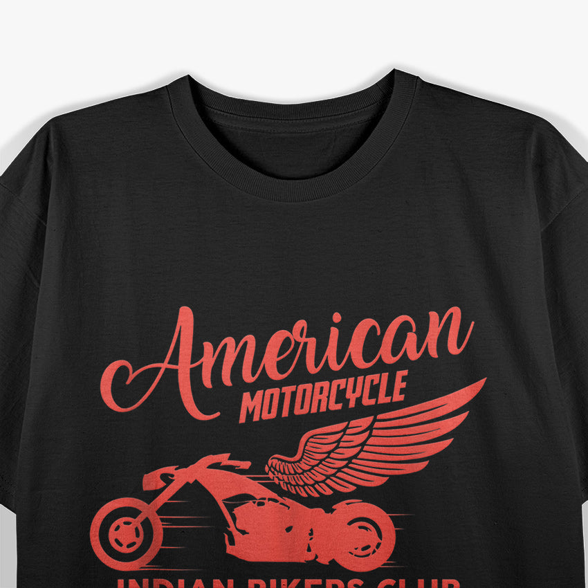 Vintage American Motorcycle Indian Bikers Old Club T-Shirt