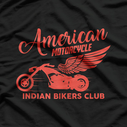 Vintage American Motorcycle Indian Bikers Old Club T-Shirt