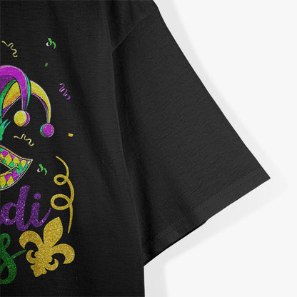 Mardi Gras, Womens Girls Mask Beads New Orleans Party T-Shirt