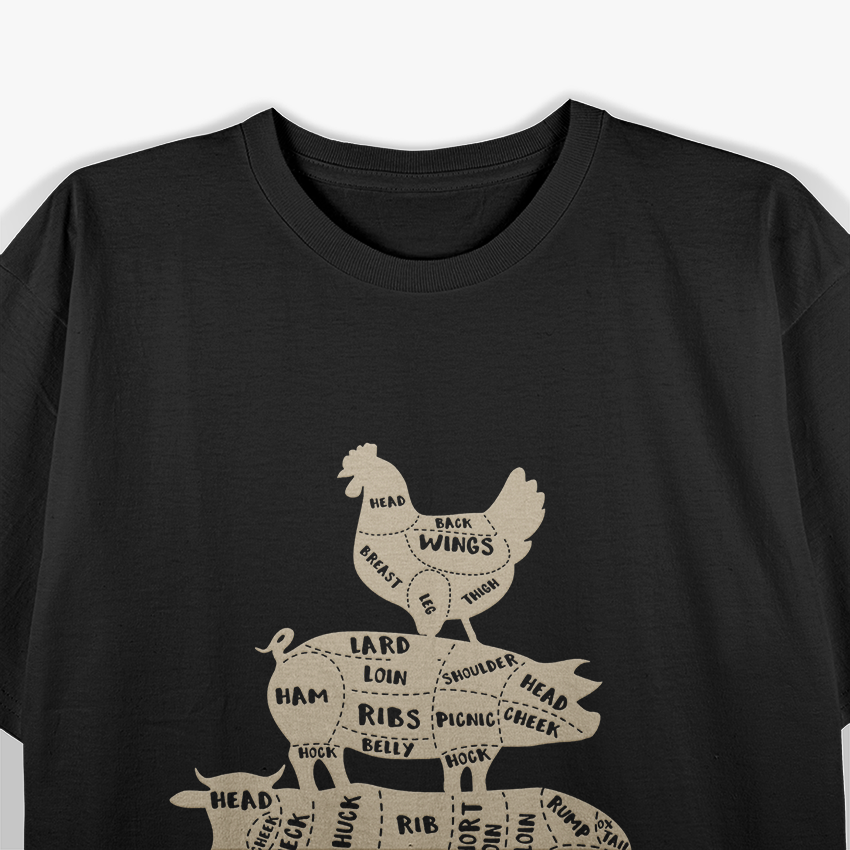 My Food Pyramid - Funny BBQ Edition T-Shirt