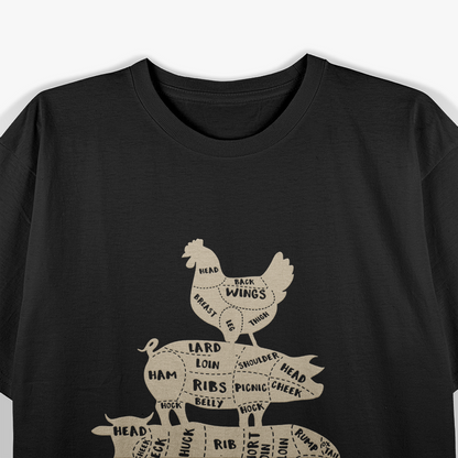 My Food Pyramid - Funny BBQ Edition T-Shirt