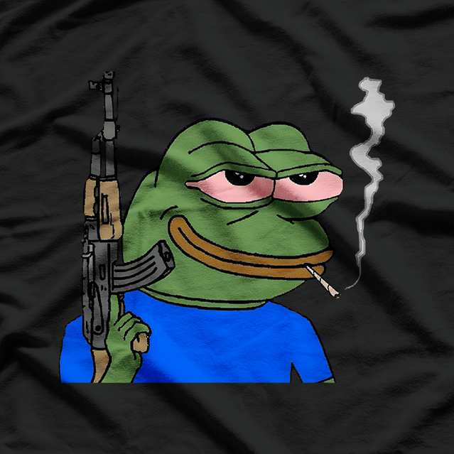 Smoking Pepe Frog - Meme Culture T-Shirt