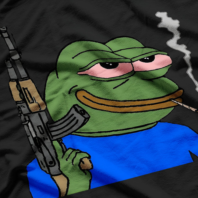 Smoking Pepe Frog - Meme Culture T-Shirt