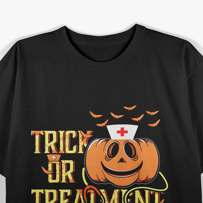 Trick or Treatment Funny Halloween Nurse Medical Humor T-Shirt