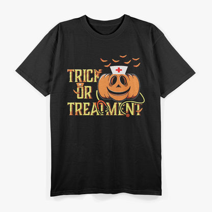 Trick or Treatment Funny Halloween Nurse Medical Humor T-Shirt