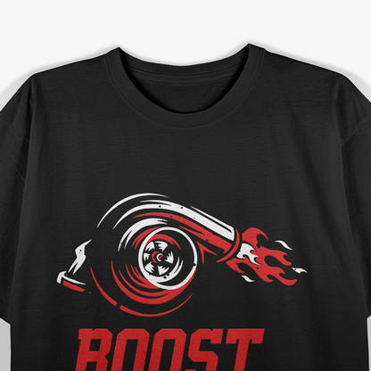 Turbo Boost Mechanic Turbocharger Speed Enthusiast T-Shirt