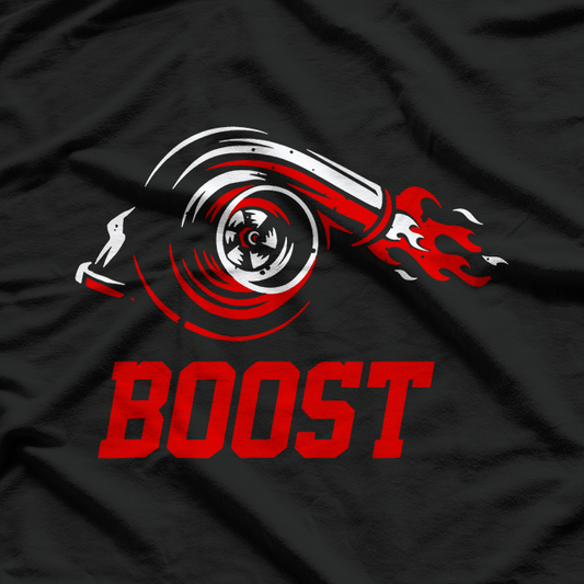 Turbo Boost Mechanic Turbocharger Speed Enthusiast T-Shirt