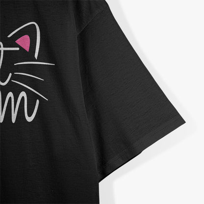 Happy Cat Mom Mothers Day Perfect Matching Family Design T-Shirt