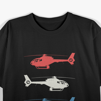 Vintage Helicopter Pilot Aviation Enthusiast T-Shirt