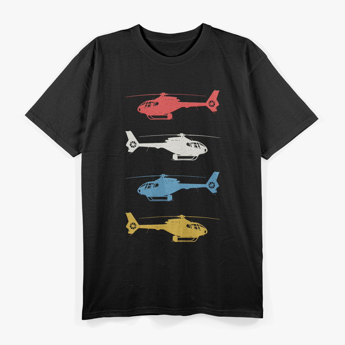 Vintage Helicopter Pilot Aviation Enthusiast T-Shirt