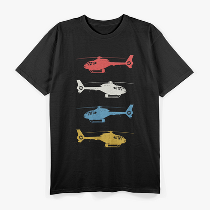 Vintage Helicopter Pilot Aviation Enthusiast T-Shirt