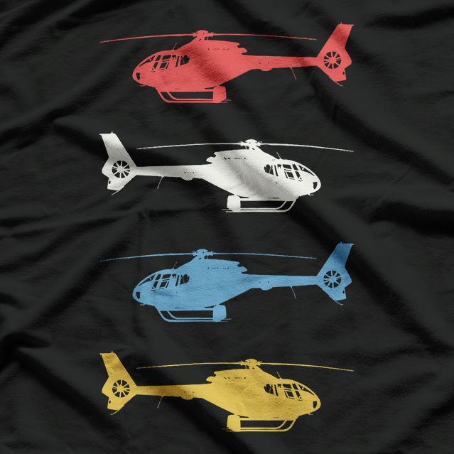 Vintage Helicopter Pilot Aviation Enthusiast T-Shirt