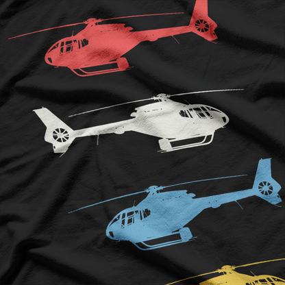 Vintage Helicopter Pilot Aviation Enthusiast T-Shirt