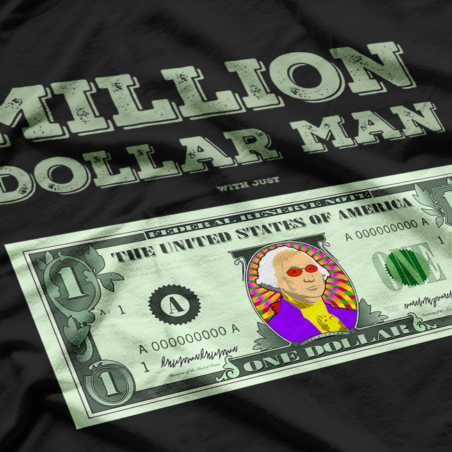 Million Dollar Man - Distressed Money Look T-Shirt