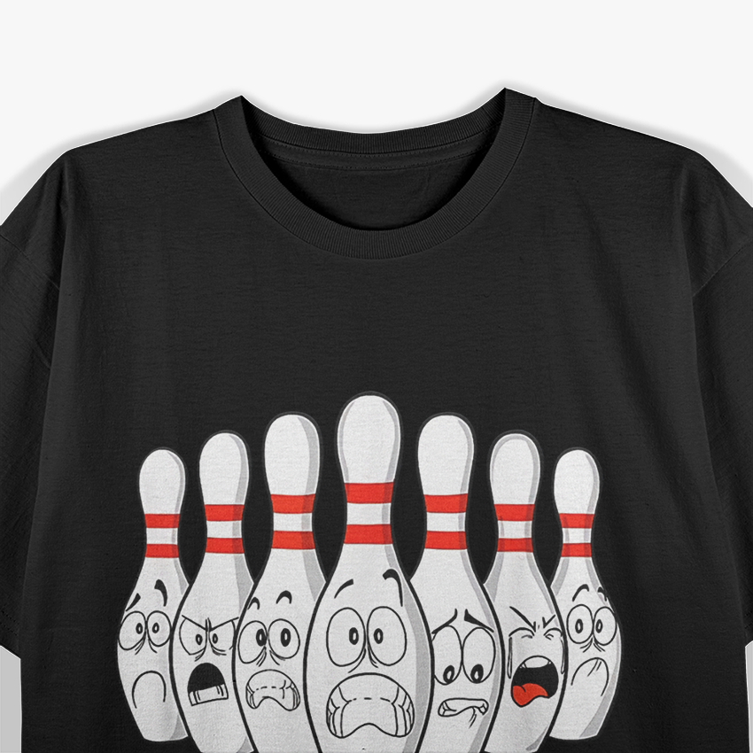 Pin Bowling Cartoon, Bowling T-Shirt