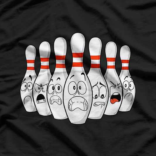 Pin Bowling Cartoon, Bowling T-Shirt