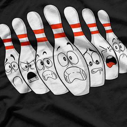 Pin Bowling Cartoon, Bowling T-Shirt