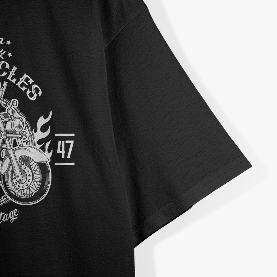 American Motorcycle Indian Bikers Vintage Retro Riders Gift T-Shirt