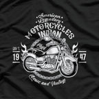 American Motorcycle Indian Bikers Vintage Retro Riders Gift T-Shirt