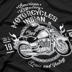 American Motorcycle Indian Bikers Vintage Retro Riders Gift T-Shirt