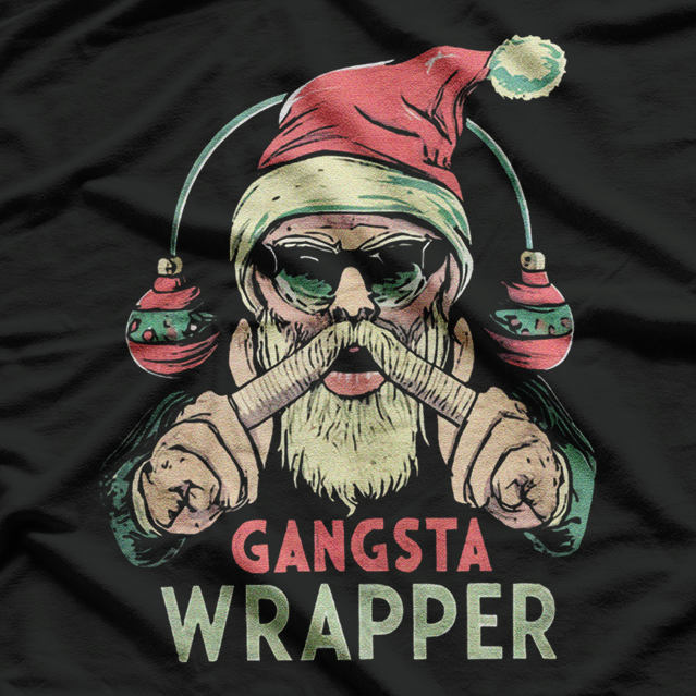 Santa Gangsta Wrapper - Classic Christmas Costume T-Shirt