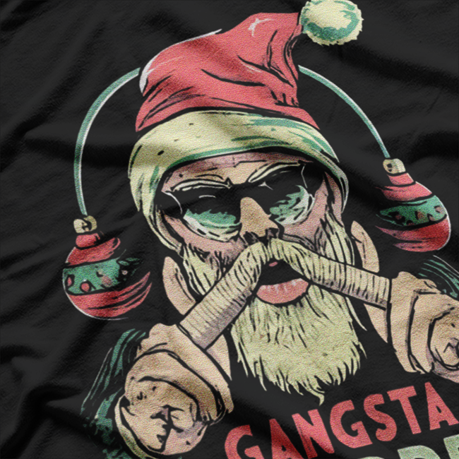 Santa Gangsta Wrapper - Classic Christmas Costume T-Shirt