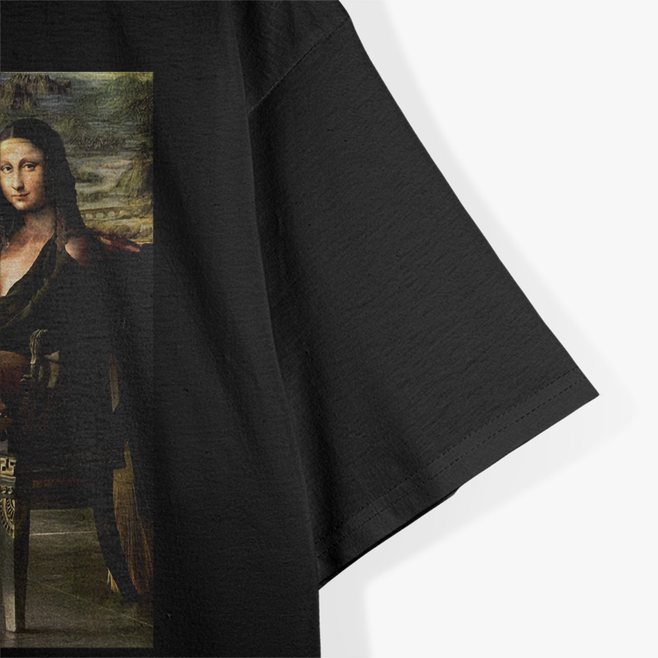 Sexy Mona Lisa Smoking - Art with a Twist T-Shirt