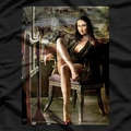 Sexy Mona Lisa Smoking - Art with a Twist T-Shirt