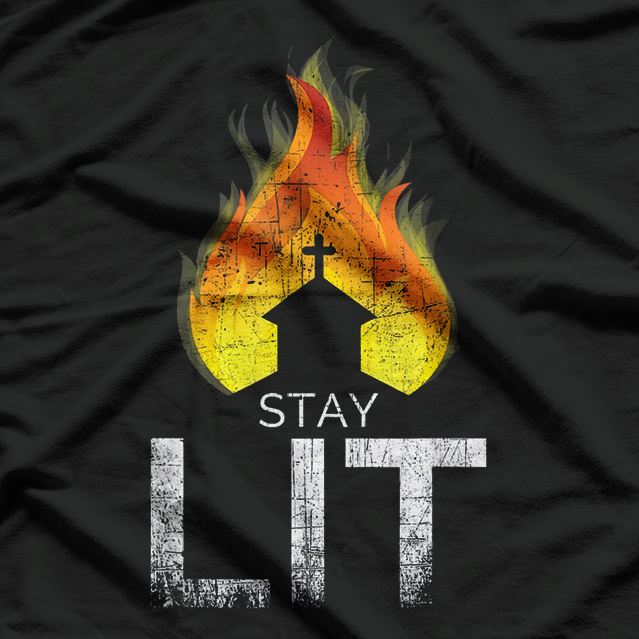 Stay Lit – Fire Burn Occult Vibes T-Shirt