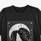 Tarot Card Distressed Wolf – Mystical and Powerful T-Shirt