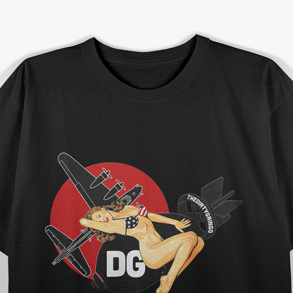 WWII Nose Art - Retro Bomber Style with Vintage Charm T-Shirt